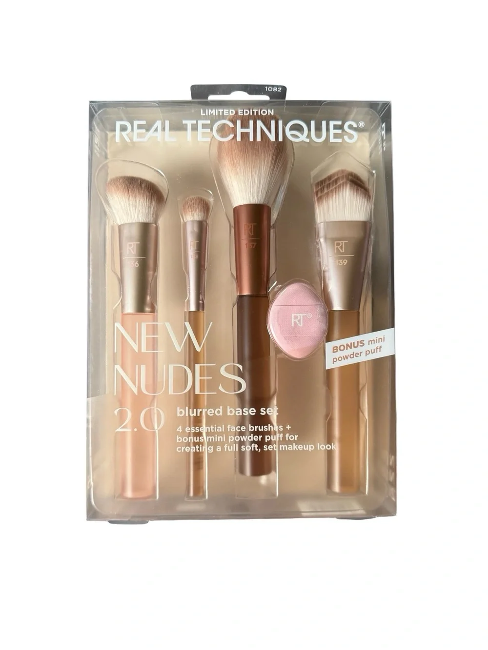 Real Techniques New Nudes 2.0 Blurred Base Brush Set - Rose